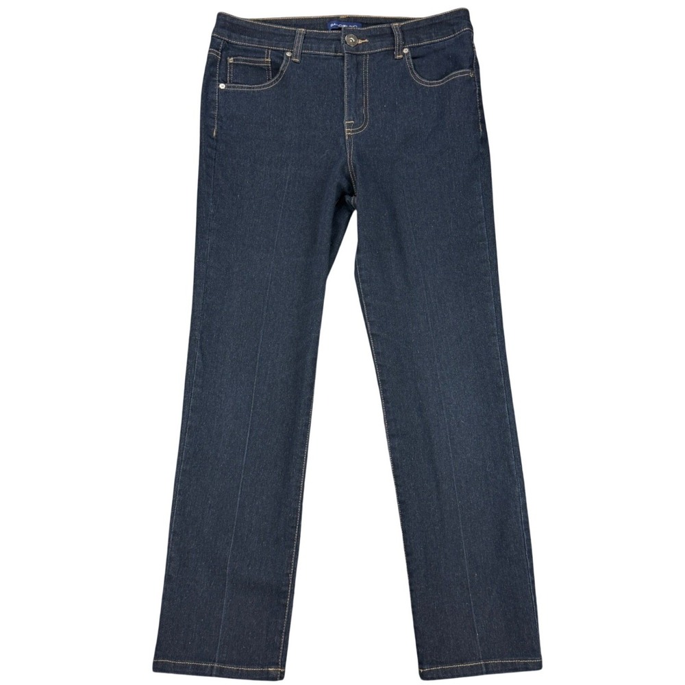Bandolino Women's W30 L27 Mandie Denim Jeans Cut 5 Dark Wash Straight Leg